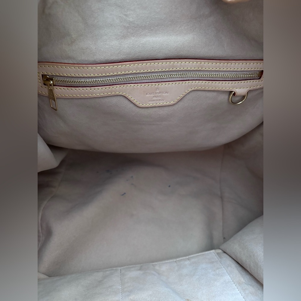 LOUIS VUITTON Rouge Fauvist Denim Sunbeam Monogram Hobo Bag Limited Edition 2010 - Picture 7 of 15